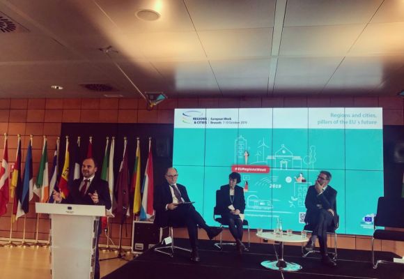 Climate change From left to right: Adam Banaszak, Piotr Calbecki, Janet Edwards and Arno Kompatscher