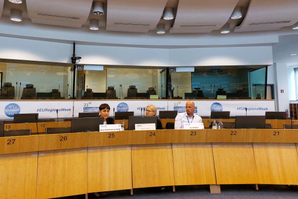 Speakers discussing youth in democracy.